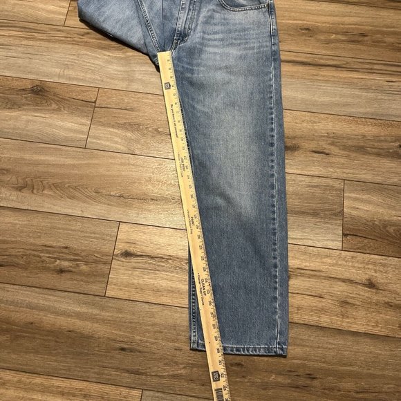 Men's Levis 505 Regular Fit Denim Jeans SZ 36x30 Blue Cotton Light Wash Red Tab - Picture 12 of 12